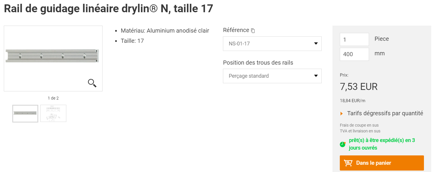 rail guidage igus