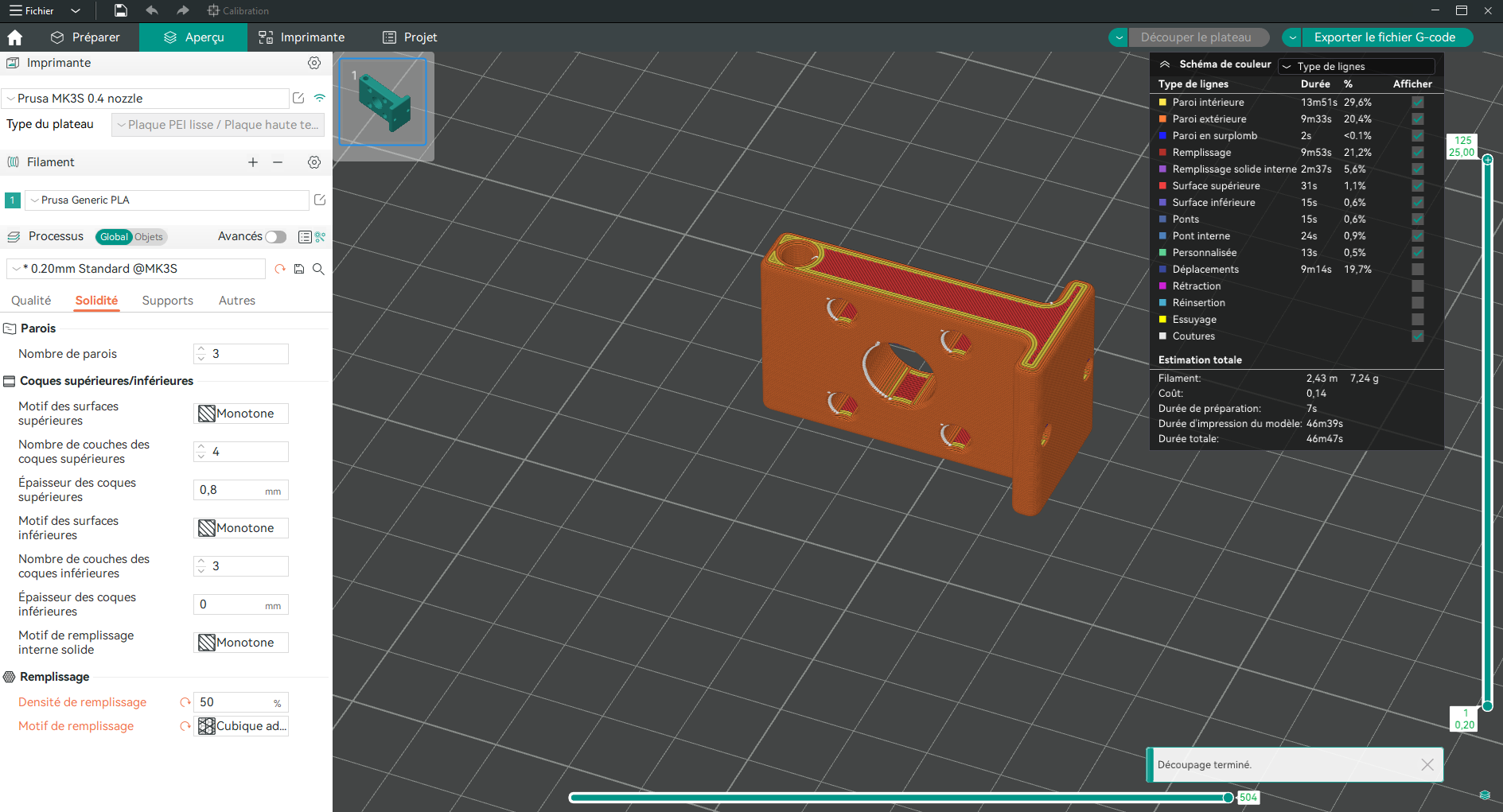 estimation impression MK3