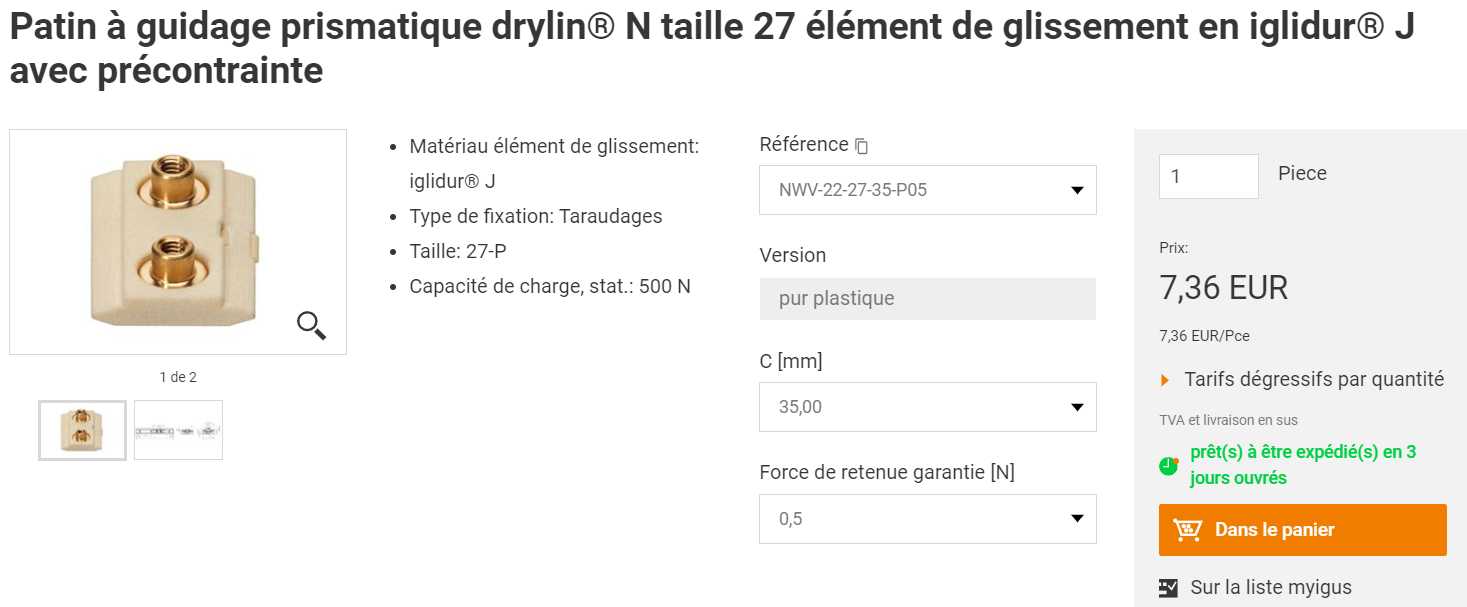 patin igus taille 27