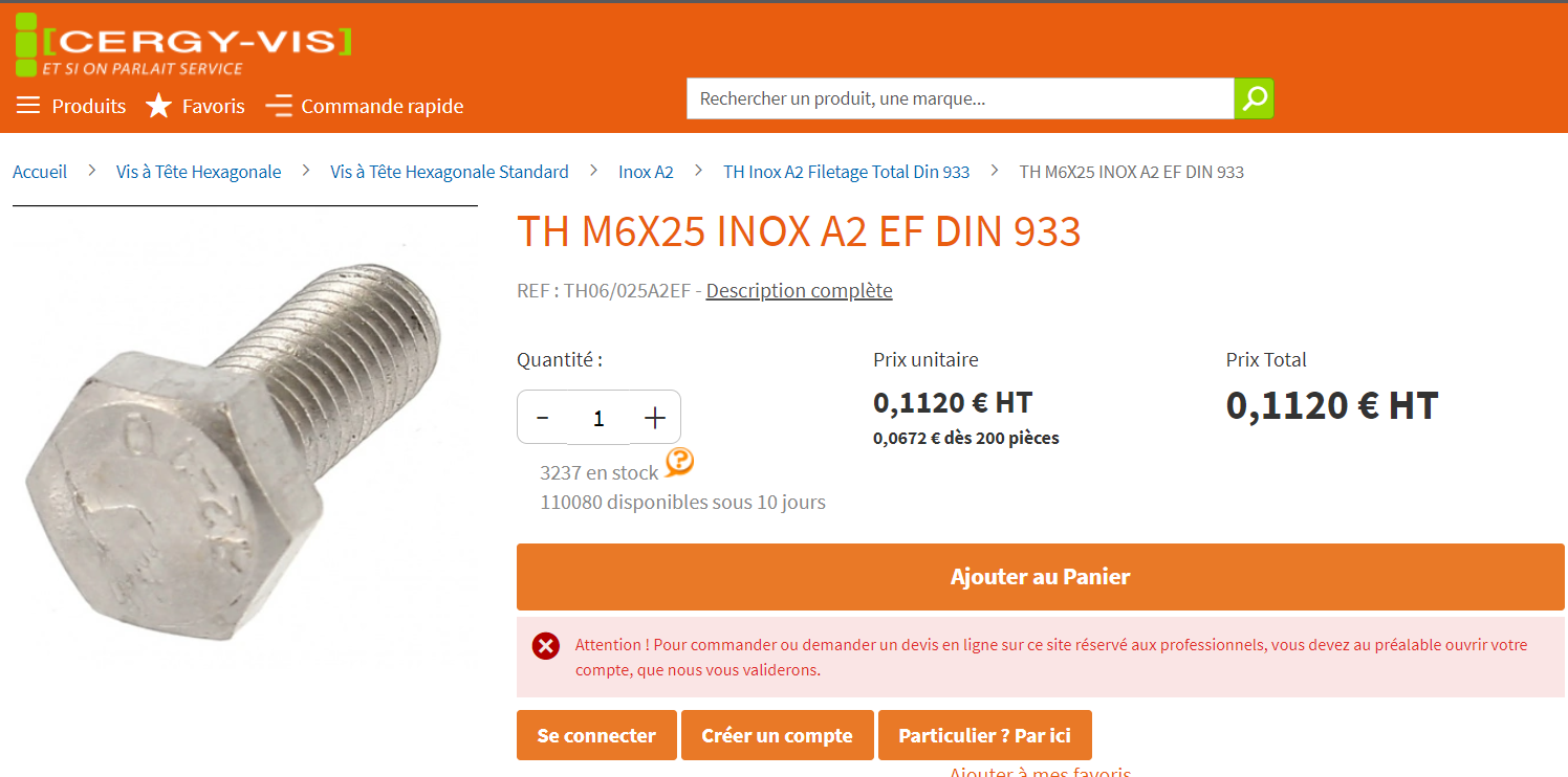 cegy vis M5 inox
