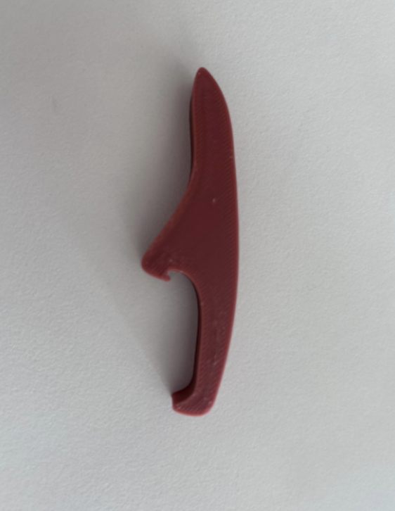 Résultat du décapsuleur après l'impression 3D