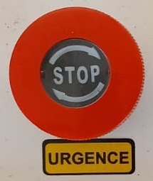 Bouton arrêt d'urgence