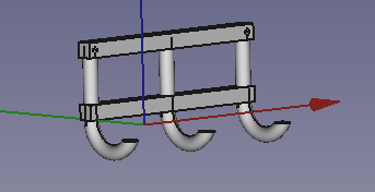 conception 3D porte serviette